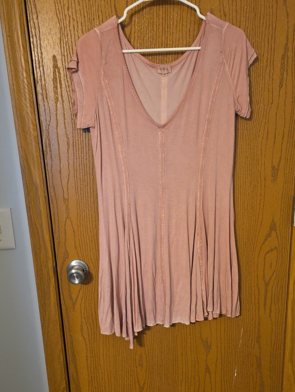 Dusty Rose Short Sleve Dress Ptp 18-20, L 29 NWOT